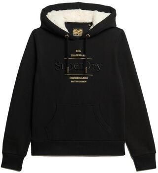 Superdry Sweater Sweatshirt à capuche et logo métallisé femme Luxe