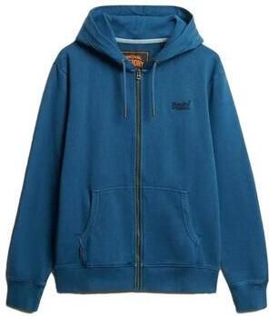 Superdry Sweater Sweatshirt à capuche délavé zippé à logo Essential