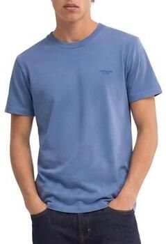 Superdry slim fit gemêleerd T-shirt blauw - Foto 4