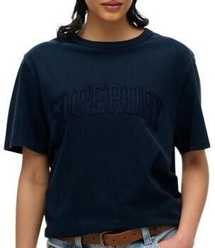 Superdry T-shirt Korte Mouw T-shirt oversize ton sur ton femme Athletic