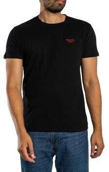 Superdry T-shirt Korte Mouw Essential Serif Logo T-shirt
