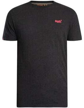 Superdry T-shirt Korte Mouw Essentieel EMB-T-shirt met logo
