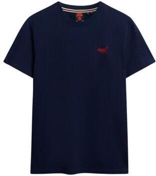 Superdry T-shirt Korte Mouw Essentieel EMB-T-shirt met logo