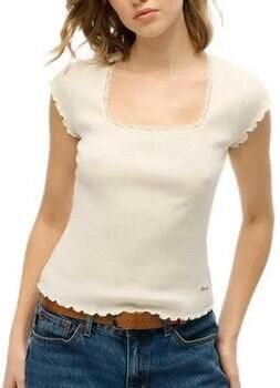 Superdry T-shirt Korte Mouw T-shirt à encolure carrée femme Essential