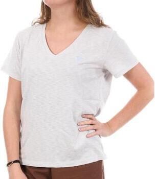 Superdry Shirt met V-hals STUDIOS SLUB EMB VEE TEE gestructureerd t-shirt met v-hals en borduursel