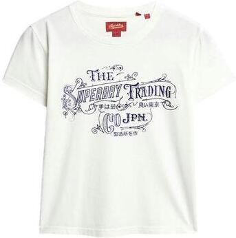 Superdry T-shirt Korte Mouw T-shirt ajusté métallisé femme