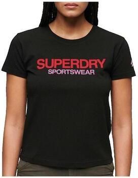 Superdry T-shirt Korte Mouw T-shirt Ajusté Sportswear Logo