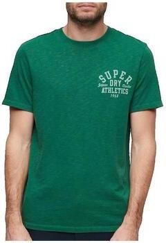 Superdry T-shirt Korte Mouw T-shirt Athletic College vert