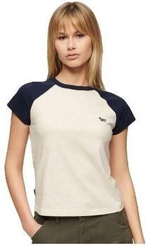 Superdry T-shirt Korte Mouw T-shirt Essential Logo Raglan