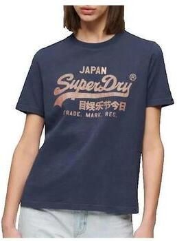 Superdry T-shirt Korte Mouw T-shirt Relaxed à logo métallisé