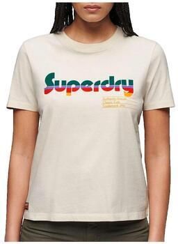 Superdry T-shirt Korte Mouw T-shirt Retro Flock à manches courtes