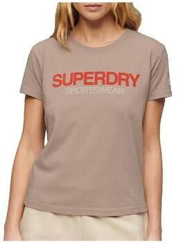 Superdry T-shirt Korte Mouw T-shirt Sportswear Logo ajusté manches courtes femme