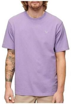 Superdry T-shirt Korte Mouw T-shirt Vintage Mark coupe ample violet