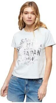 Superdry T-shirt Korte Mouw T-shirt Workwear ajusté bleu