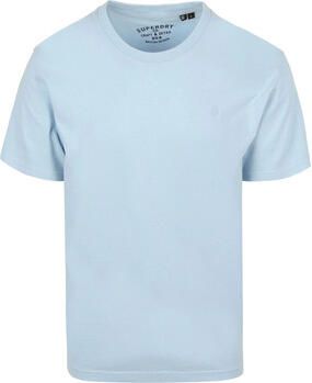 Superdry T-shirt Tee Essentials Relaxed Lichtblauw