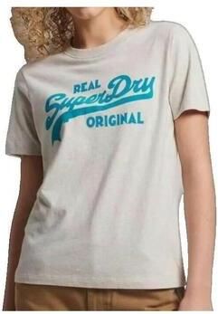 Superdry Shirt met ronde hals VL SCRIPTED COLL TEE
