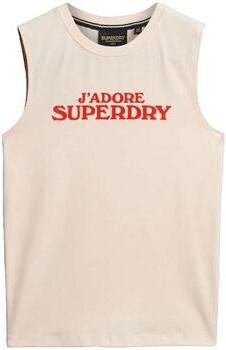 Superdry Sport Luxe Graphic Fitted Tanktop Dames