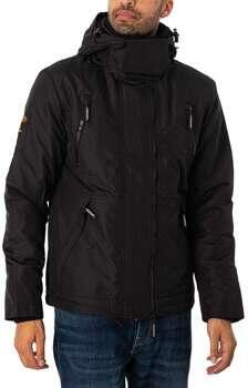 Superdry Trainingsjack Windjack met capuchon en bergmotief - Foto 8