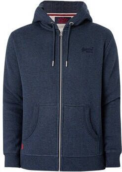 Superdry Sweater Essentiële hoodie met logorits