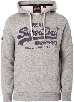 Superdry Sweater Hoodie met vintage logo en grafische trui