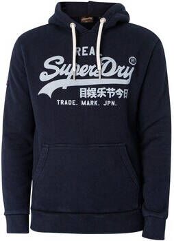 Superdry Sweater Hoodie met vintage logo en grafische trui