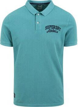 Superdry T-shirt Classic Pique Polo Superstate Blauw