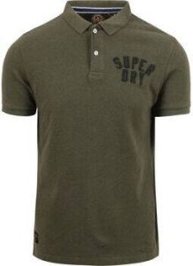 Superdry T-shirt Classic Pique Polo Superstate Groen