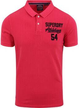 Superdry T-shirt Classic Pique Polo Superstate Roze