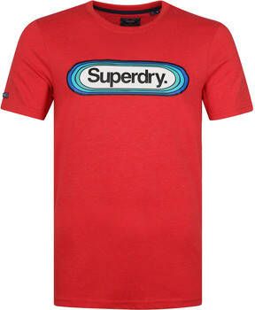 Superdry T-shirt Classic T-Shirt Logo Rood