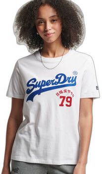 Superdry T-shirt Korte Mouw T-shirt avec logo femme Vintage interest