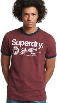 Superdry T-shirt Korte Mouw T-shirt Core Logo Graphic Ringer
