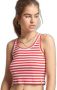 Superdry Top Débardeur court côtelé coton bio femme Vintage - Thumbnail 1