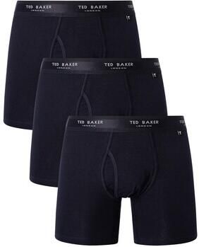 Ted Baker Boxers Katoenen stretch-boxershorts met 3 pakken