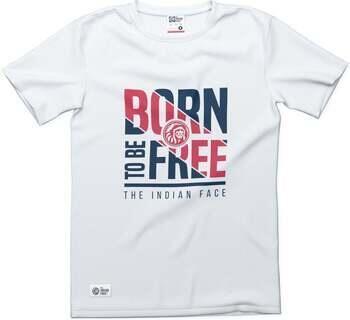 The Indian Face T-shirt Korte Mouw Born to be Free