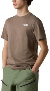 The North Face T-shirt NF0A87NP M SS BOX NSE TEE-E1Q1 MOCHA BROWN