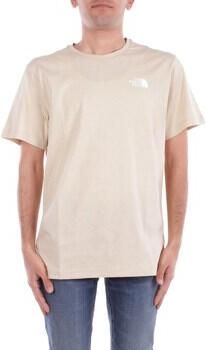 The North Face Redbox Korte Mouw T-shirt Heren Beige Heren