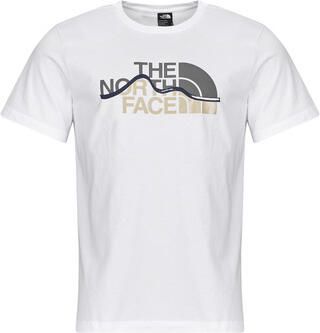 The North Face T-shirt met labelprint model 'MOUNTAIN LINE'