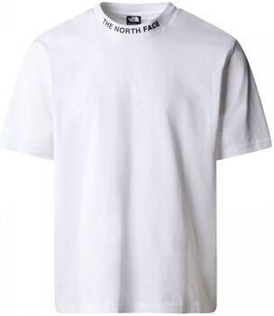 The North Face Witte Zumu Jacquard Geribbelde Kraag T-shirt White Heren