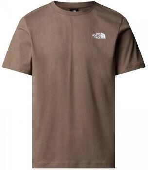 The North Face T-shirt NF0A87NP M SS BOX NSE TEE-E1Q1 MOCHA BROWN