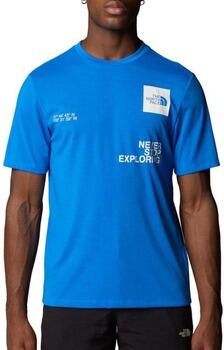 The North Face men's Mountain Foundation Coordinates T-Shir Blauw- Heren Blauw - Foto 2