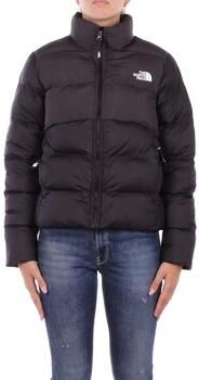 The North Face Zwarte Gewatteerde Puffer Jas met Hoge Kraag Black Dames - Foto 8
