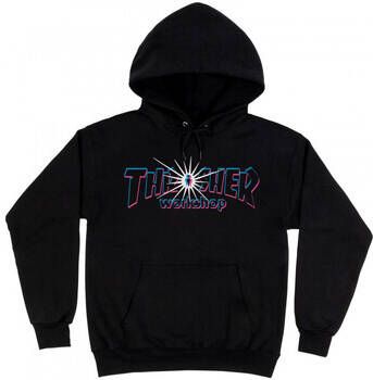 Thrasher Zwarte hoodie met pluche interieur Black Unisex