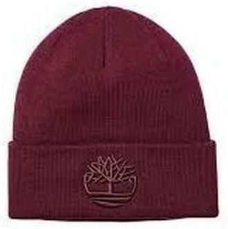 Timberland Muts TB0A65HP EMNROIDERY BEANIE-6481 BURGUNDY