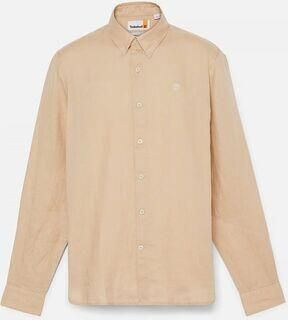 Timberland Overhemd Lange Mouw TB0A2DC31 LINEN SHIRT-Y941 SAFARI