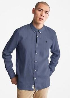 Timberland Overhemd Lange Mouw TB0A2DC32881 LINEN SHIRT-DARK DENIM