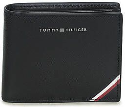Tommy Hilfiger Zwarte portemonnee met kaartsleuven en muntvakje Zwart Heren