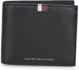 Tommy Hilfiger Portemonnee TH PREM LEA CC FLAP AND COIN in een eenvoudige look
