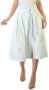 Tommy Hilfiger Gestreekte katoenen rok met knoopsluiting Green Dames - Thumbnail 1