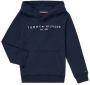 Tommy Hilfiger unisex hoodie met logo donkerblauw Sweater Logo 116 - Thumbnail 3