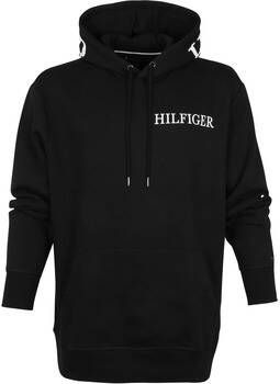 Tommy Hilfiger Sweater Big and Tall Hoodie Logo Zwart
